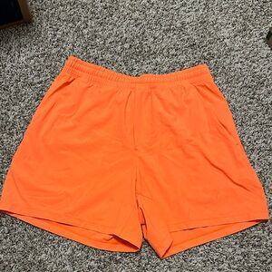 lululemon athletica Men's Bright Orange Athletic Shorts